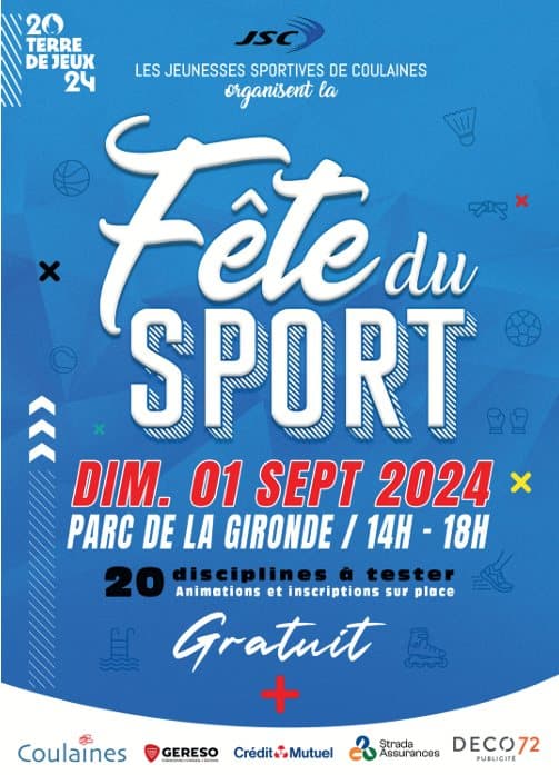 Affiche de la Fête du sport du 1er septembre 2024